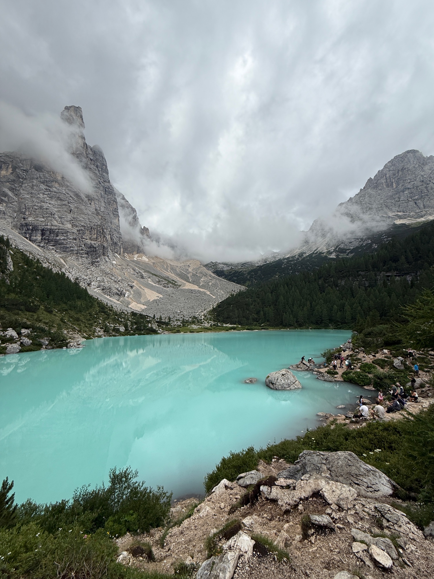 Lago di Sorapiss z Passo Tre Croci